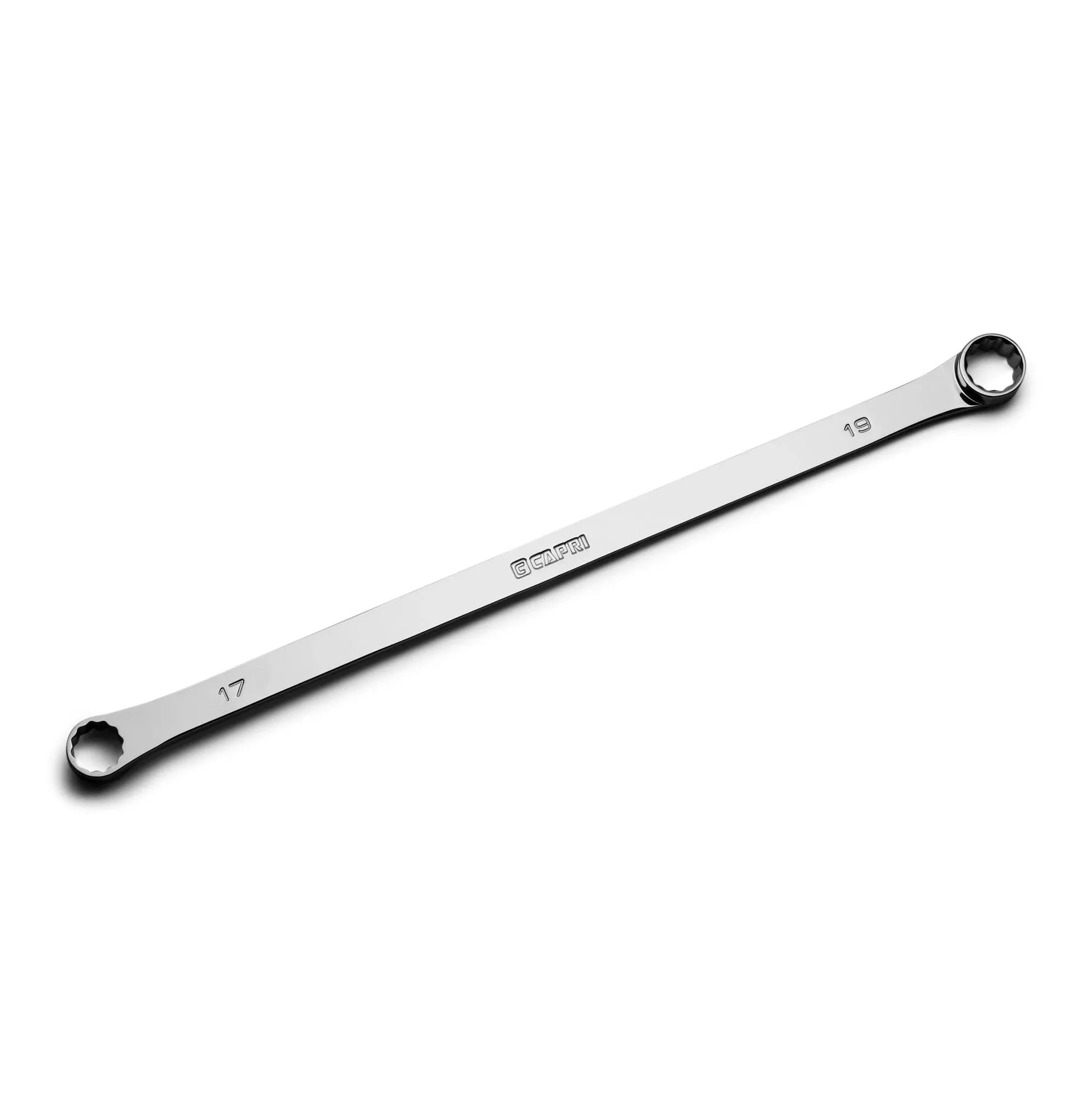 Capri Tools 17 x 19 mm 0 Degree Offset Extra Long Box End Wrench, CP11800-1719