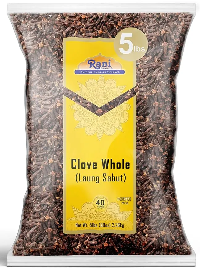 Rani Cloves Whole (Laung) 64oz (4lbs) 1.81kg Great for Food, Tea, Pomander Balls and Potpourri, Hand Selected, Spice, Bulk ~ All Natural | NON-GMO | Vegan | Gluten Friendly | Indian Origin