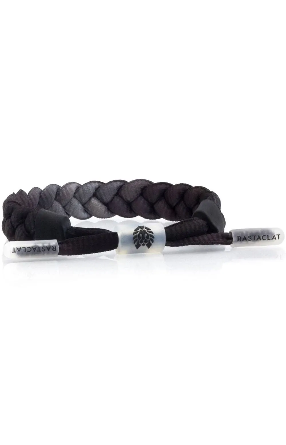 Rastaclat Mens Braided Equals Bracelet - Black/Grey - One Size