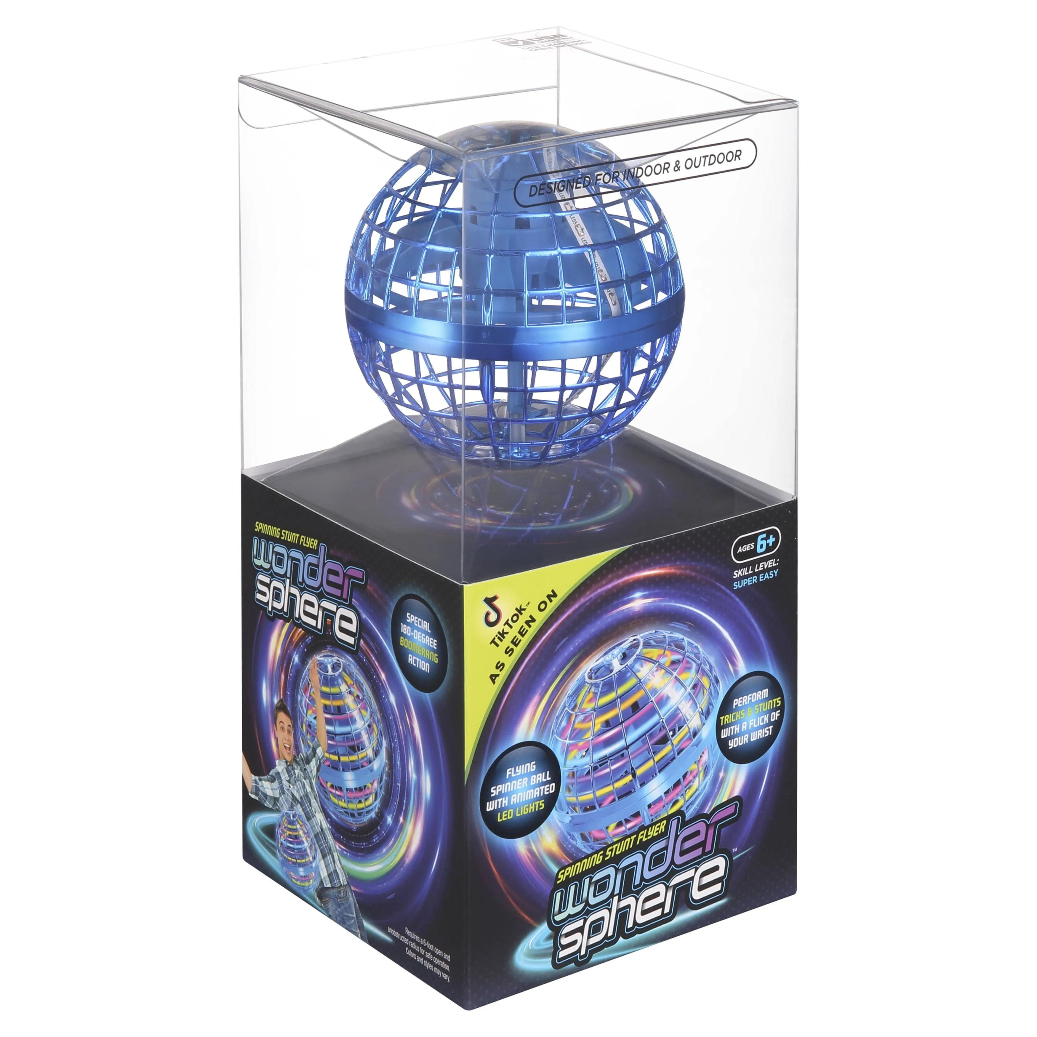 NIB Wonder Sphere Magic Hover Ball- Blue Color- Skill Level Easy- STEM Certified