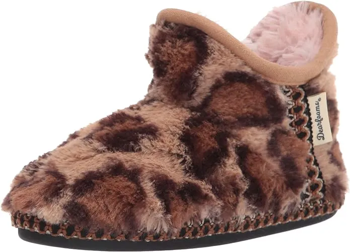 Dearfoams Kids Charlotte Furry Bootie Slipper