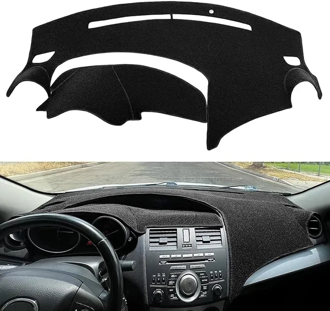 Yiz Dashboard Cover Dash Cover Mat Pad Carpet Custom Fit for Mazda 3 2010 2011 ...