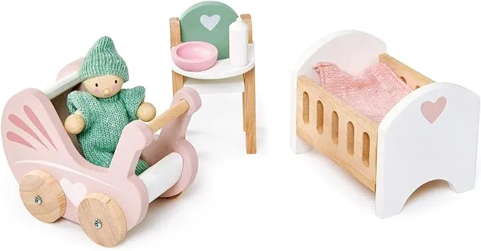 Tender Leaf Toys - Dovetail Dollhouse Accessories - Detailed Wooden Furniture Sets and Room Decor - Encourage Creative and Imaginative Fun Play for Children - Age 3+