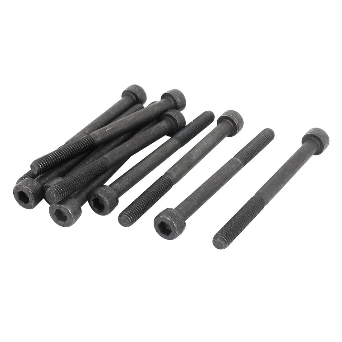 M5 x 60mm 12.9 Alloy Steel Hex Socket Head Cap Screws Bolt Black 10pcs