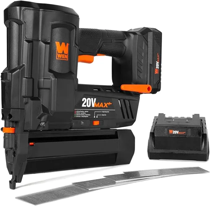 WEN 20512 20V Max Cordless 18-Gauge Brad Nailer