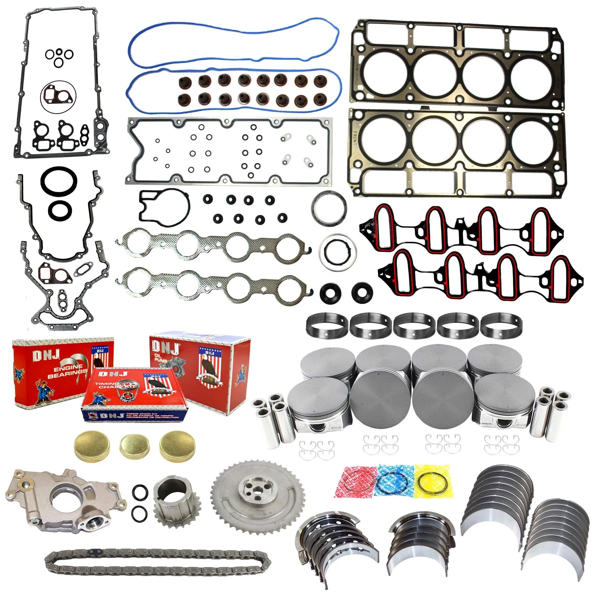 DNJ Ek3168bm Master Engine Rebuild Kit Fits Cars & Trucks 2004-2007 Buick ...