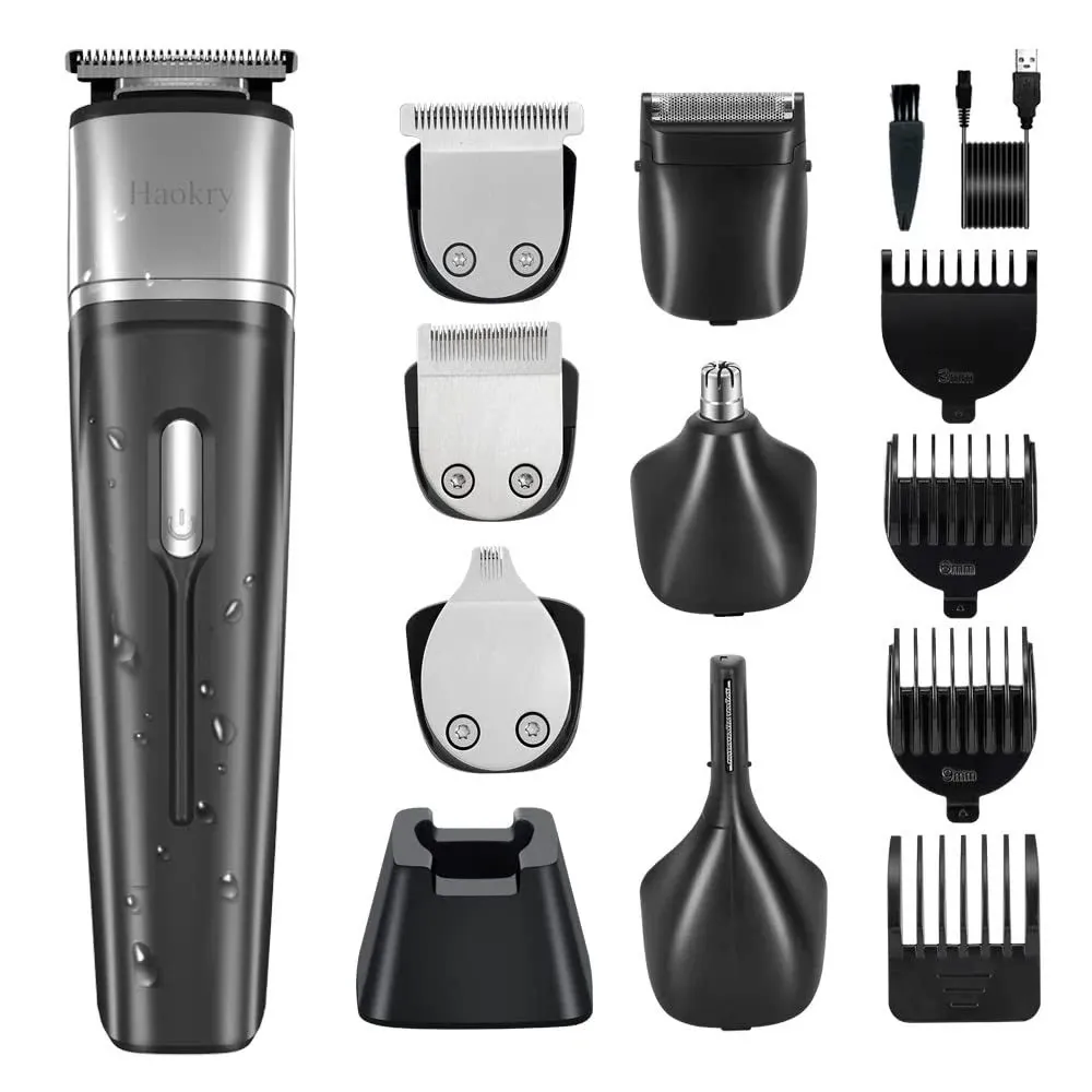 6 in 1 Grooming Kit,Hair Cutting Body Mustache Cordless Hair Clippers Hair Trimm