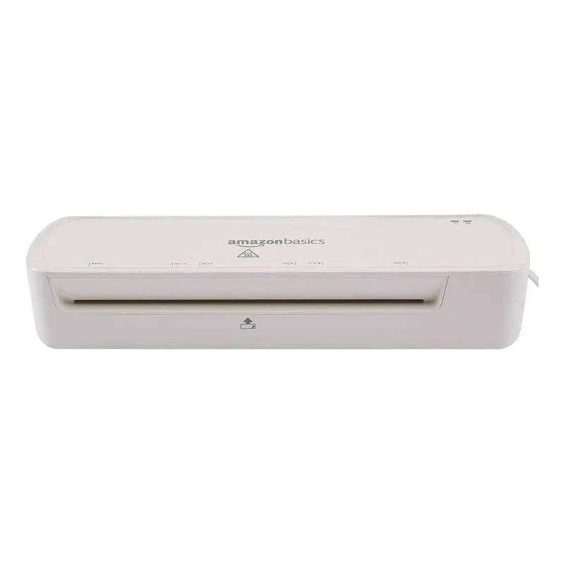 Amazon Basics 9-Inch Thermal Laminator Machine, White