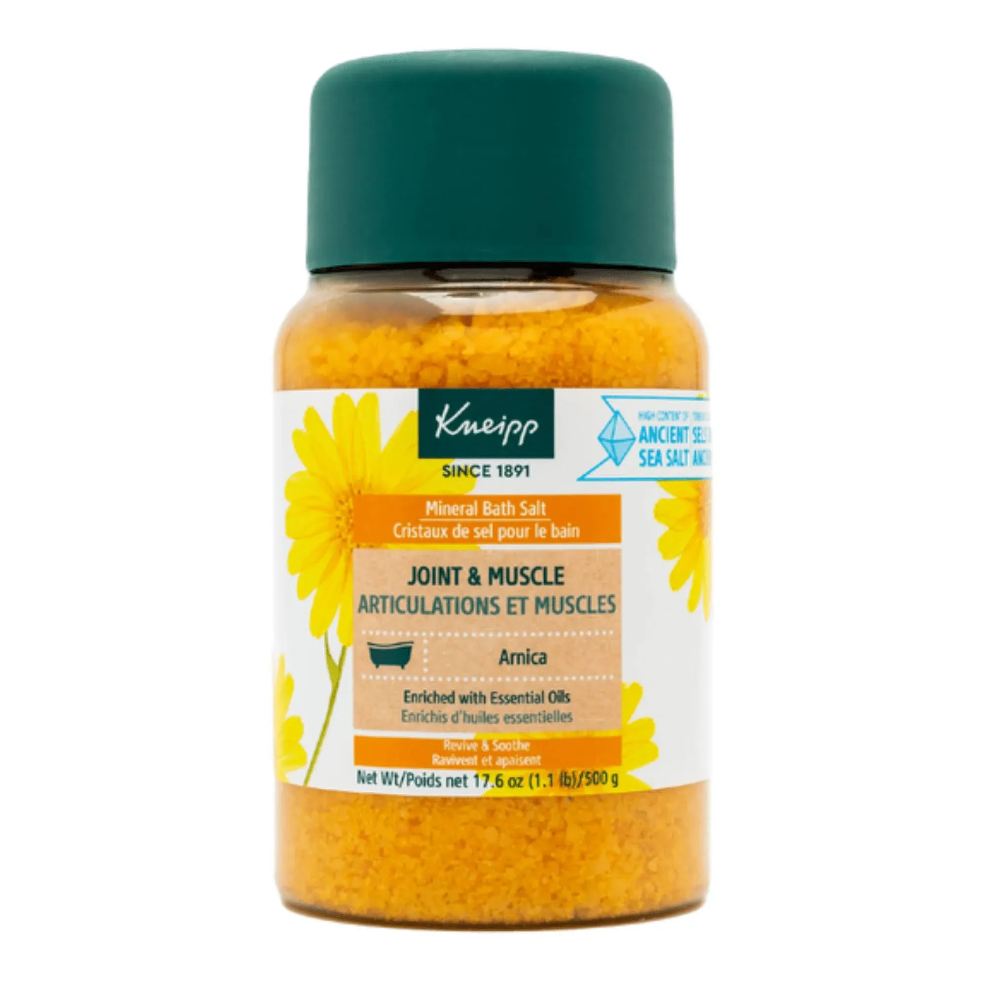 Kneipp Arnica Mineral Bath Salts, Joint &amp; Muscle 17.63 Ounces