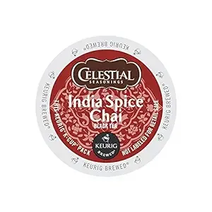 Celestial Seasonings India Spice Chai Tea K-Cup 48 Count Case