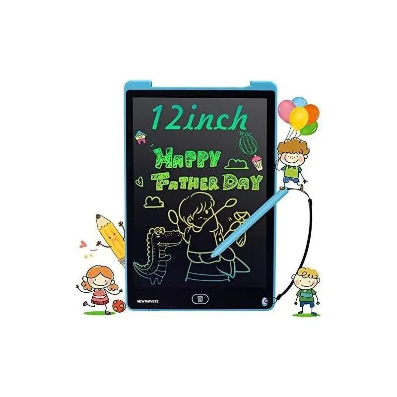 Newnaivete LCD Writing Tablet, 12 inch Colorful Screen Doodle Board, Erasable ...