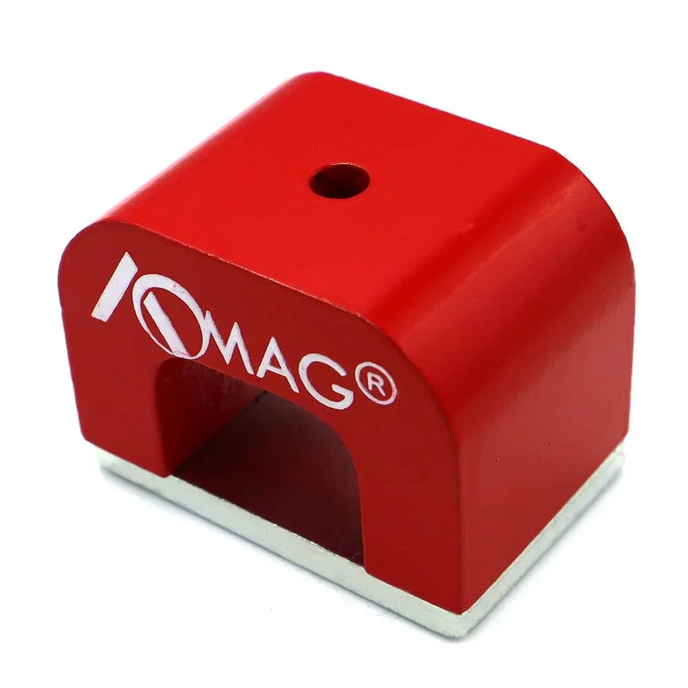 Generic AOMAGÂ 30 lbs Red Cast Horseshoe Heavy-Duty Alnico Power Magnets for