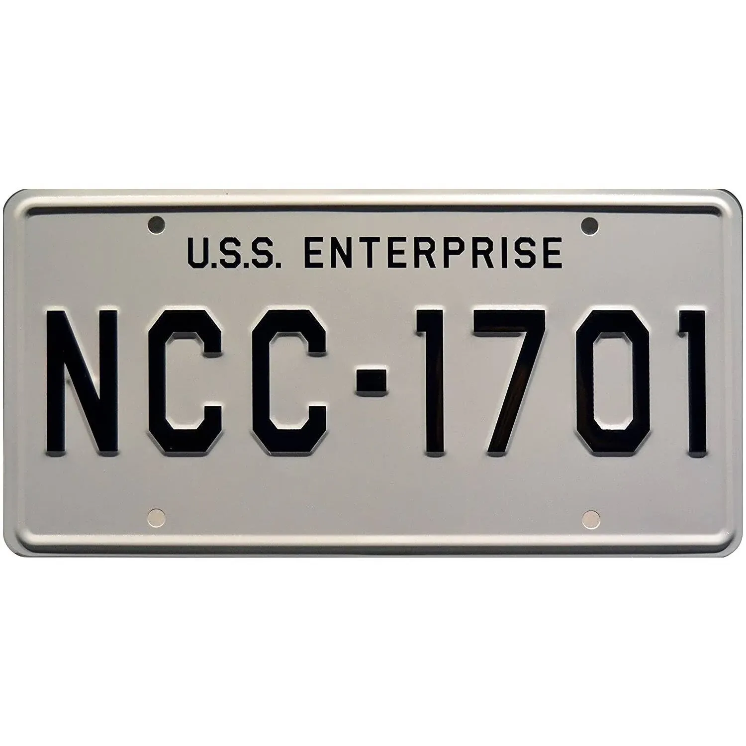 Star Trek USS Enterprise NCC-1701 Screen Accurate Color &amp; Font License Plate