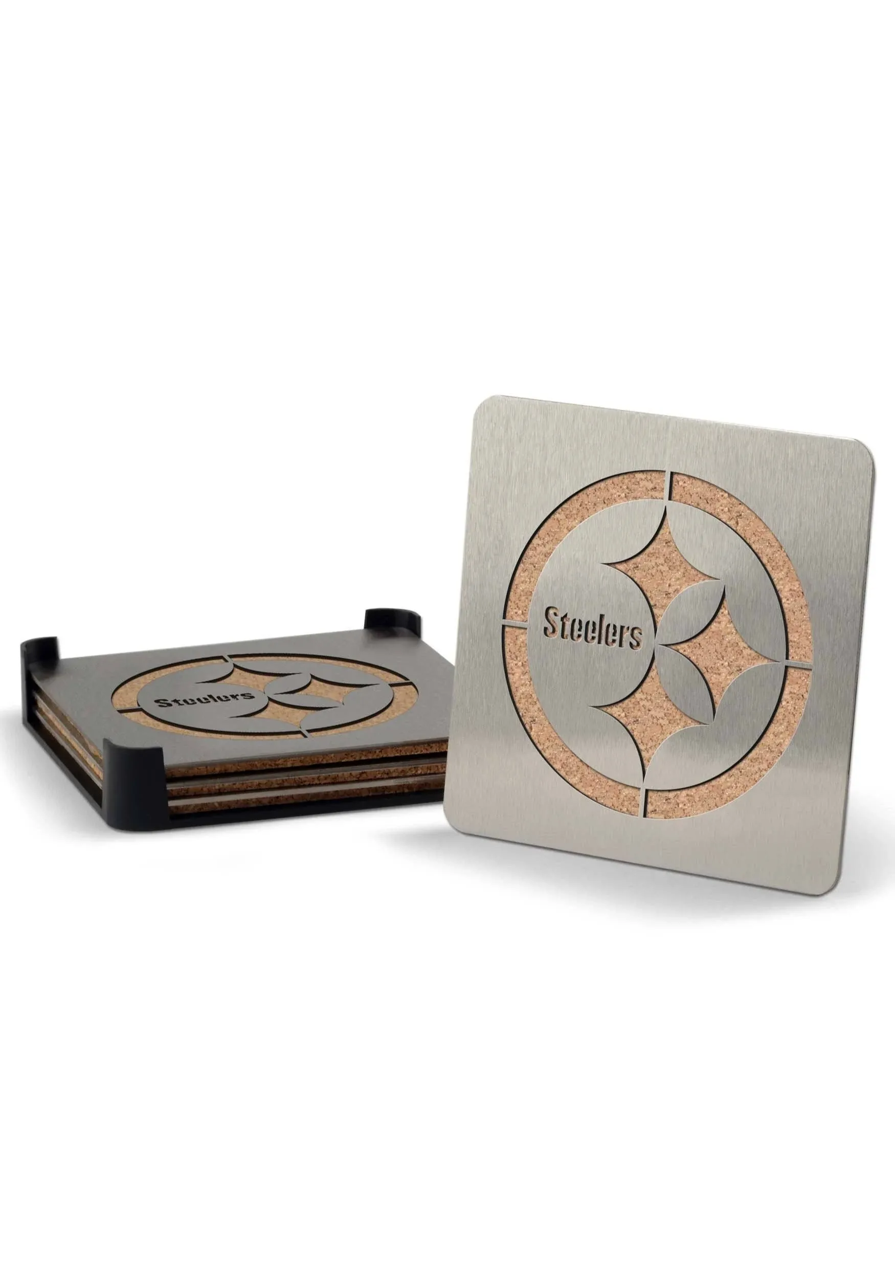 Pittsburgh Steelers Boasters 4 Pack Coaster Set.