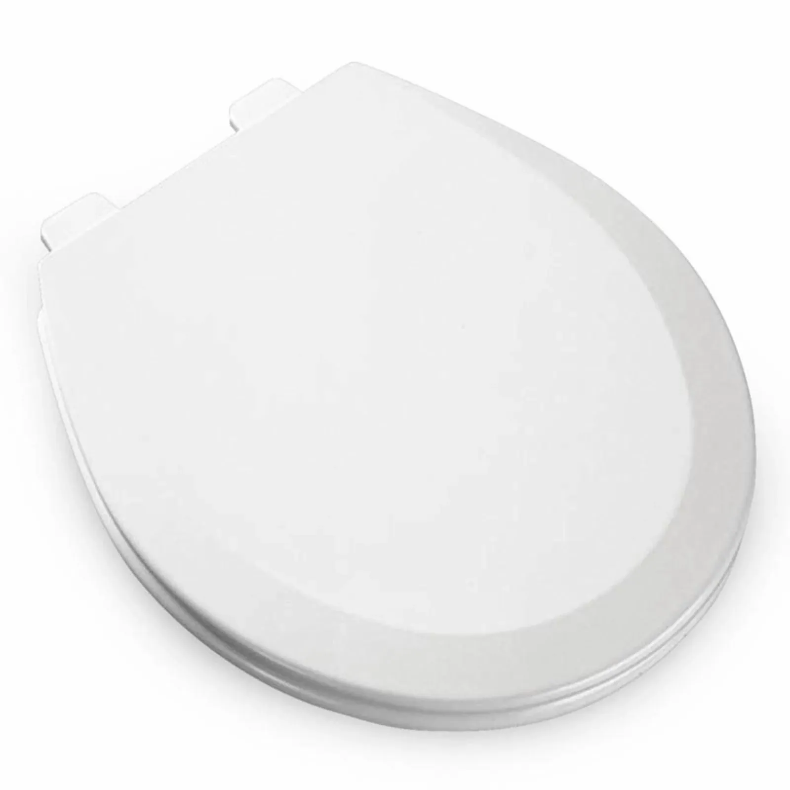 Bemis 500EC Round White Wood Toilet Seat