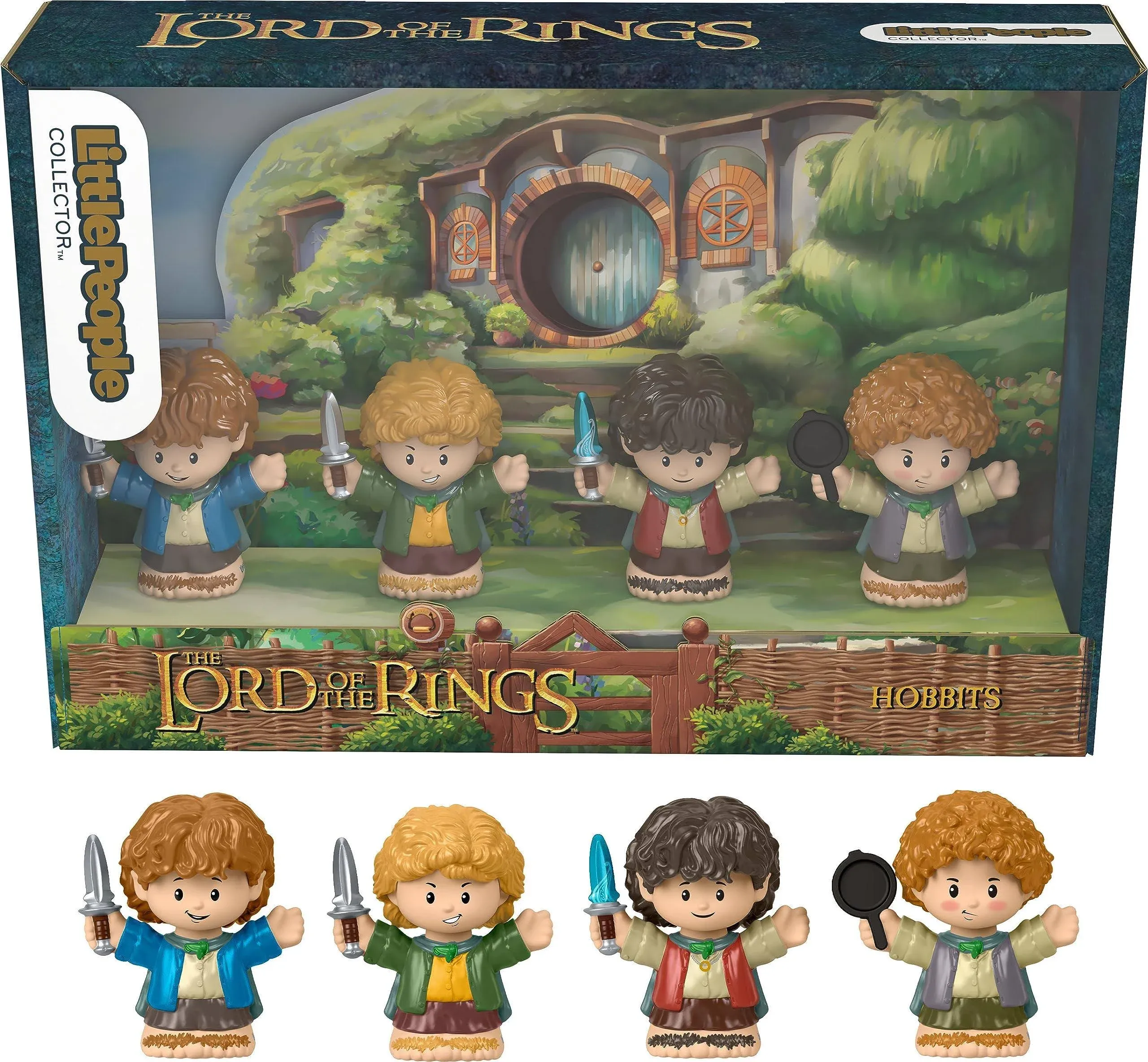 Fisher-Price Little People Collector Lord of the Rings Hobbits Figure Set