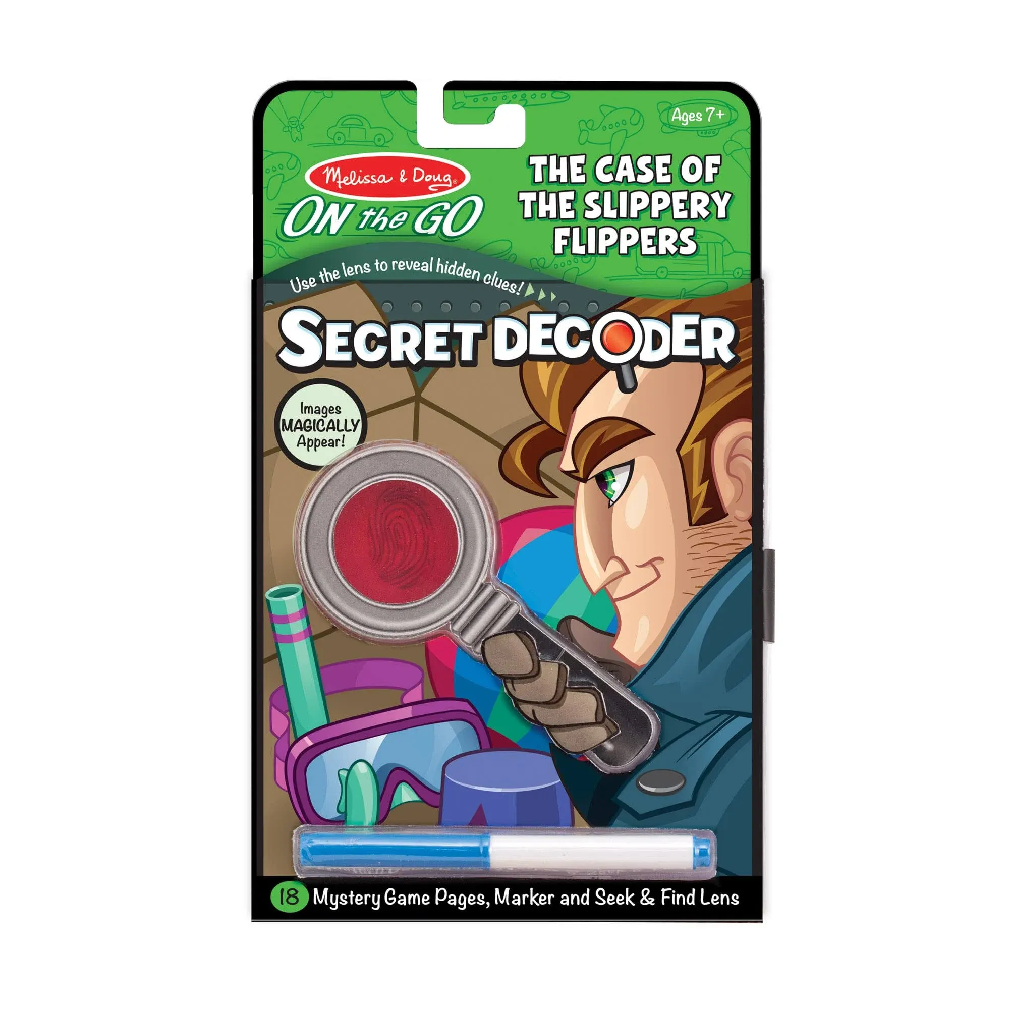 Melissa & Doug Secret Decoder Case of The Slippery Flippers