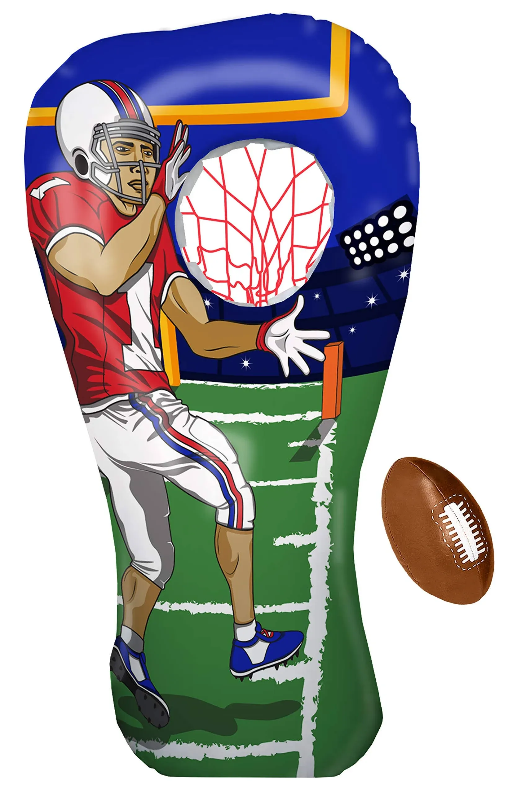  Inflatable Quarterback Football Target Toss Party Game, Sports Toys and Gifts 