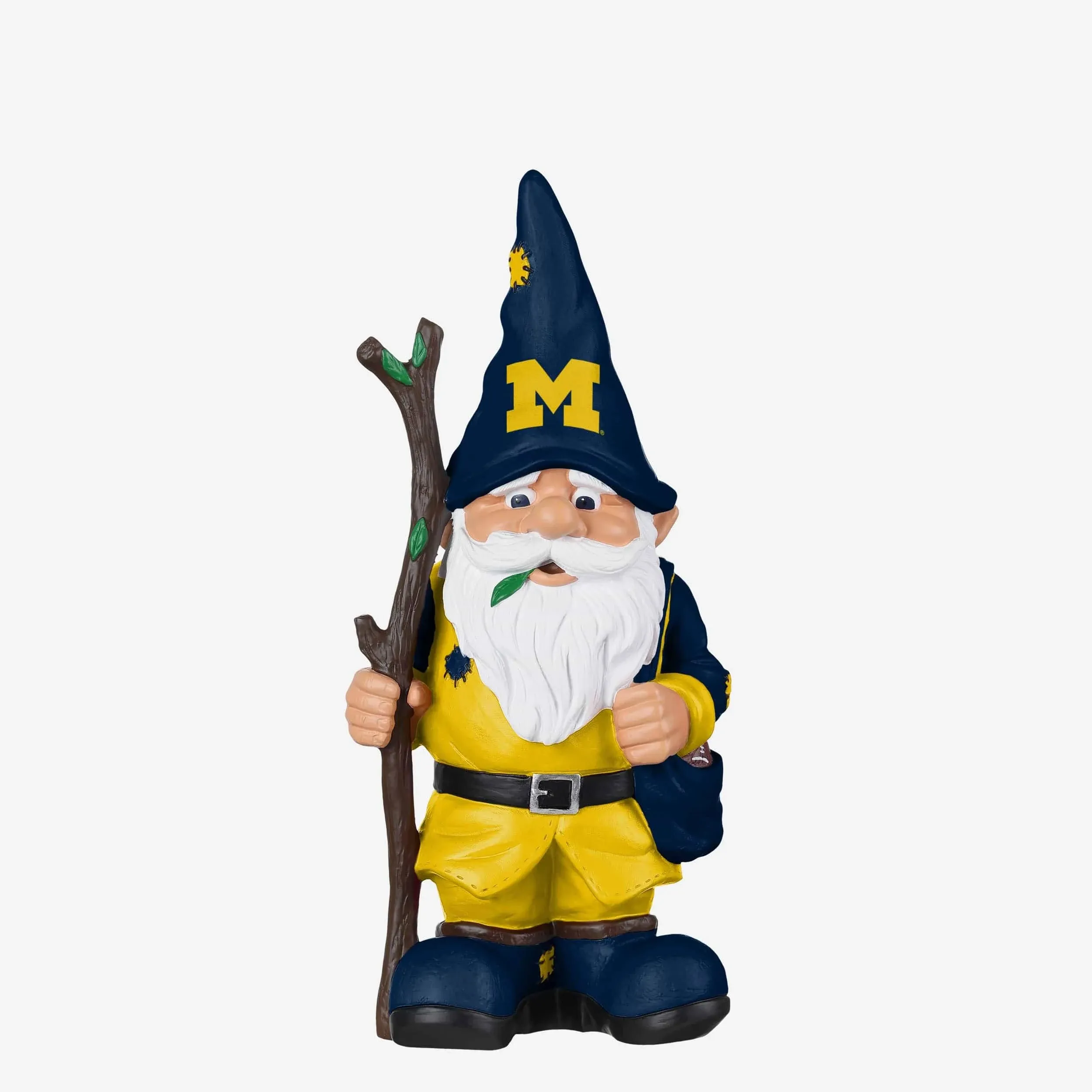 Michigan Wolverines NCAA Holding Stick Gnome