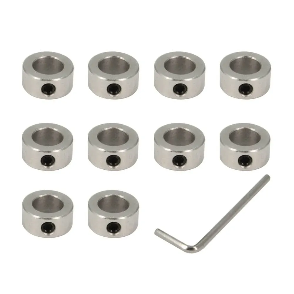 Befenybay 10 Pcs Lock Collar 10mm Shaft Lock Collar T10 Lead Screw