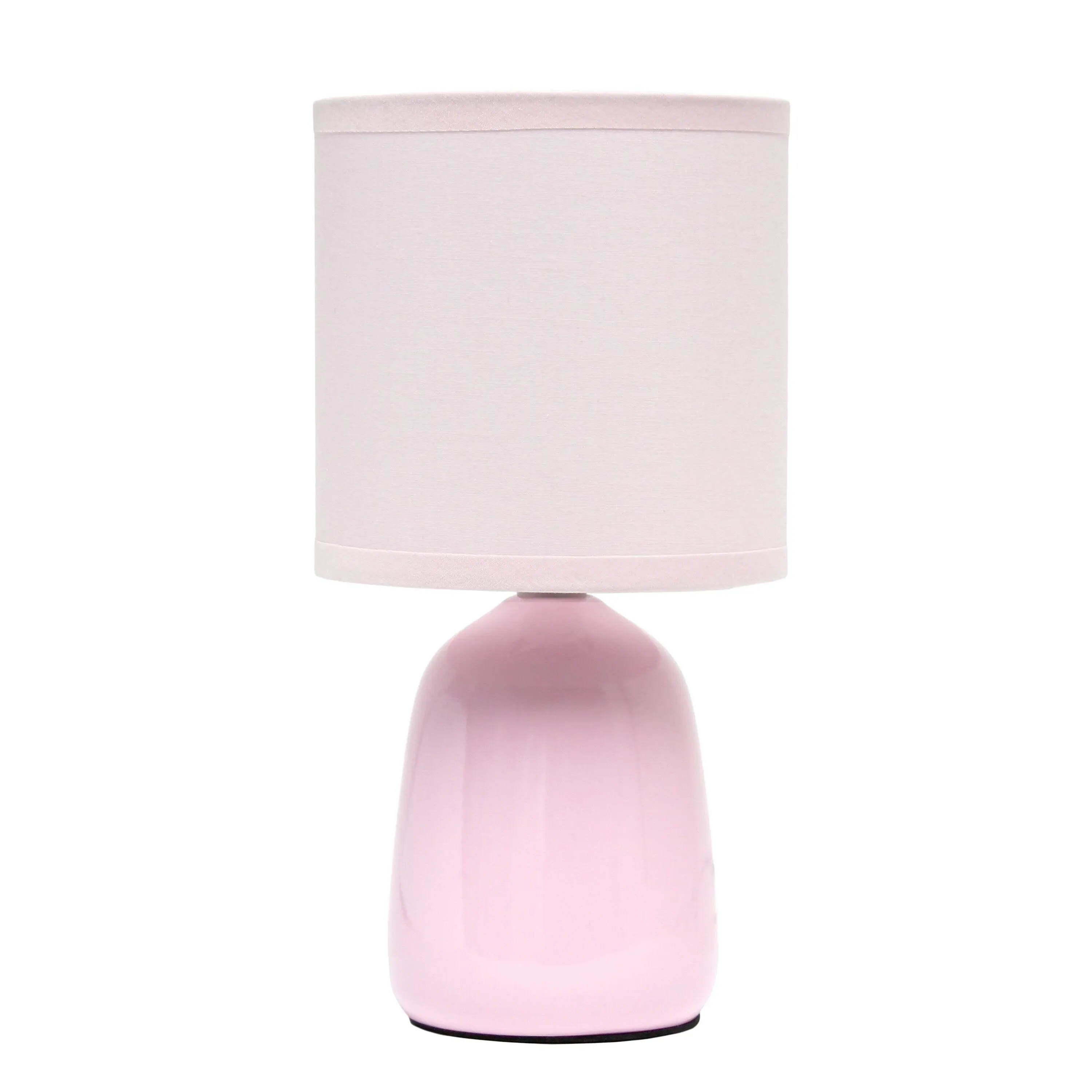 Simple Designs Traditional Ceramic Thimble Base Bedside Table Desk Lamp