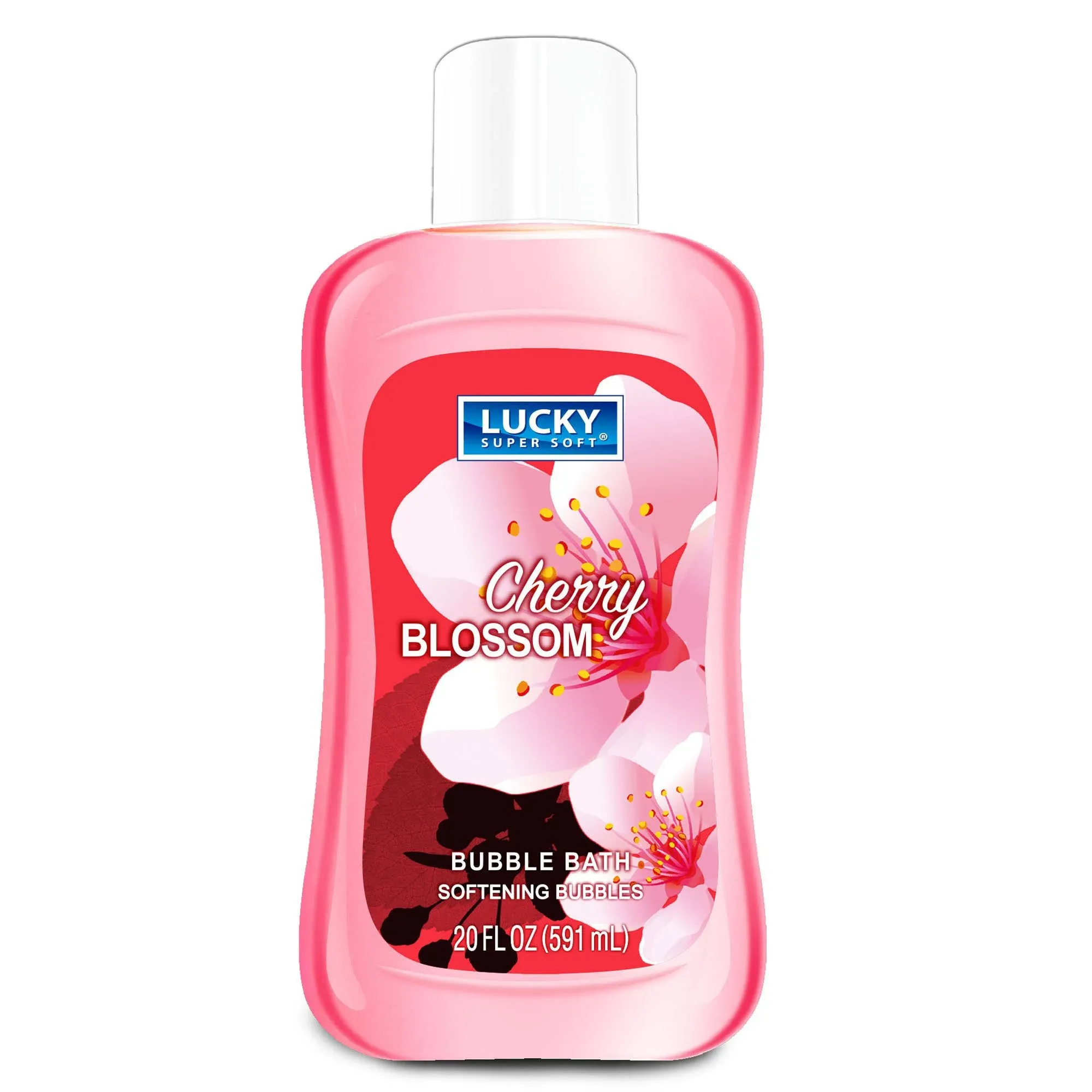 Lucky Super Soft Bubble Bath, Cherry Blossom, 20 Ounce 