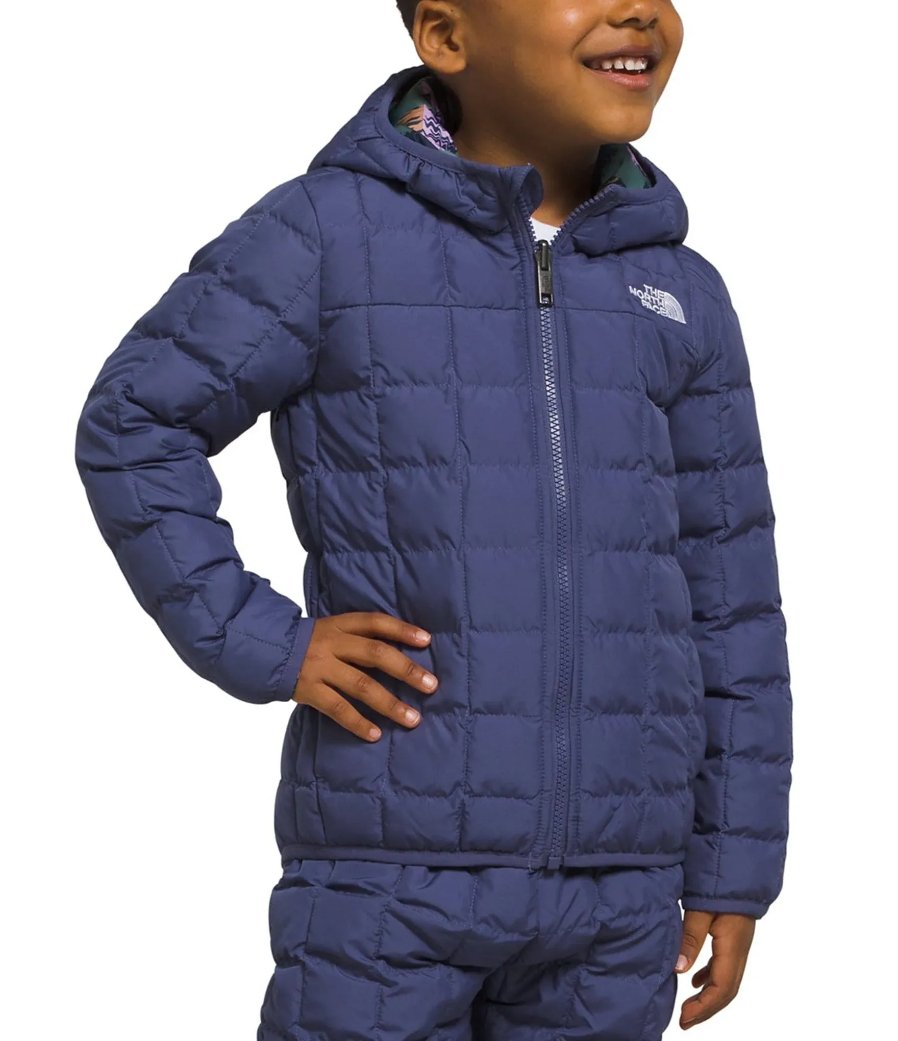 THE NORTH FACE Kids' Reversible Thermoball Insulated Hooded Jacket