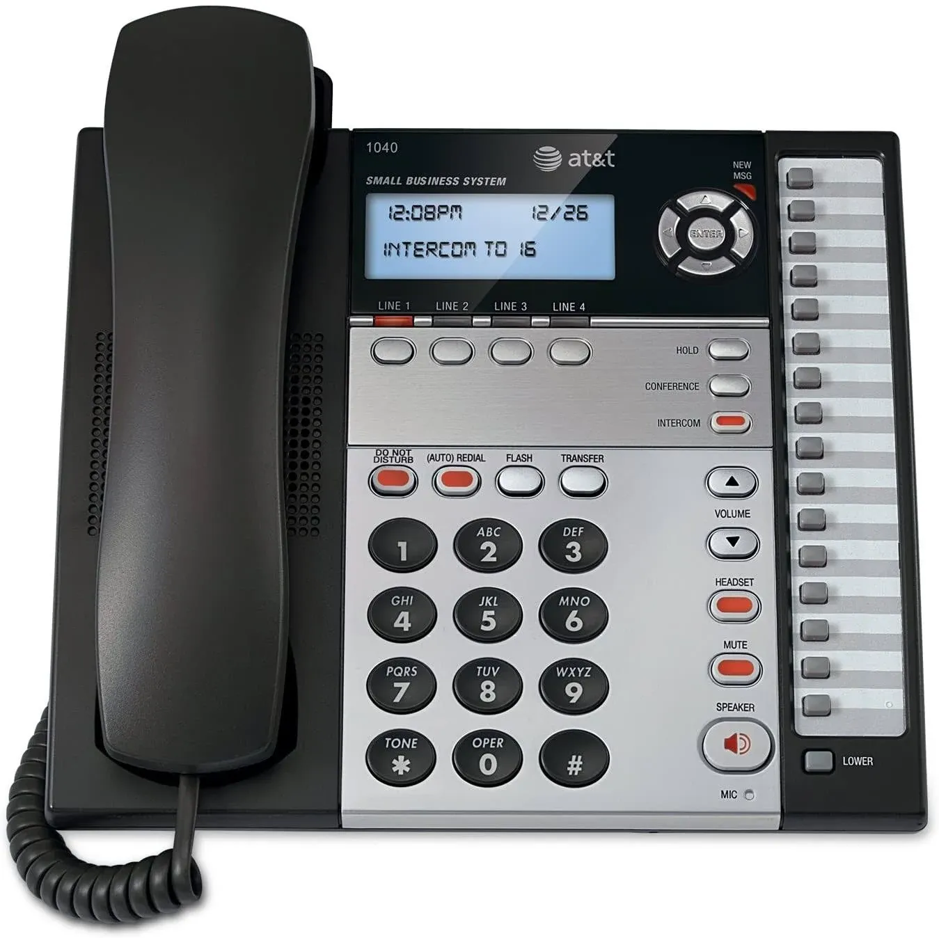 AT&amp;T 1040 4-Line Phone Small Business System Compatible 1040 Analog Power ATT