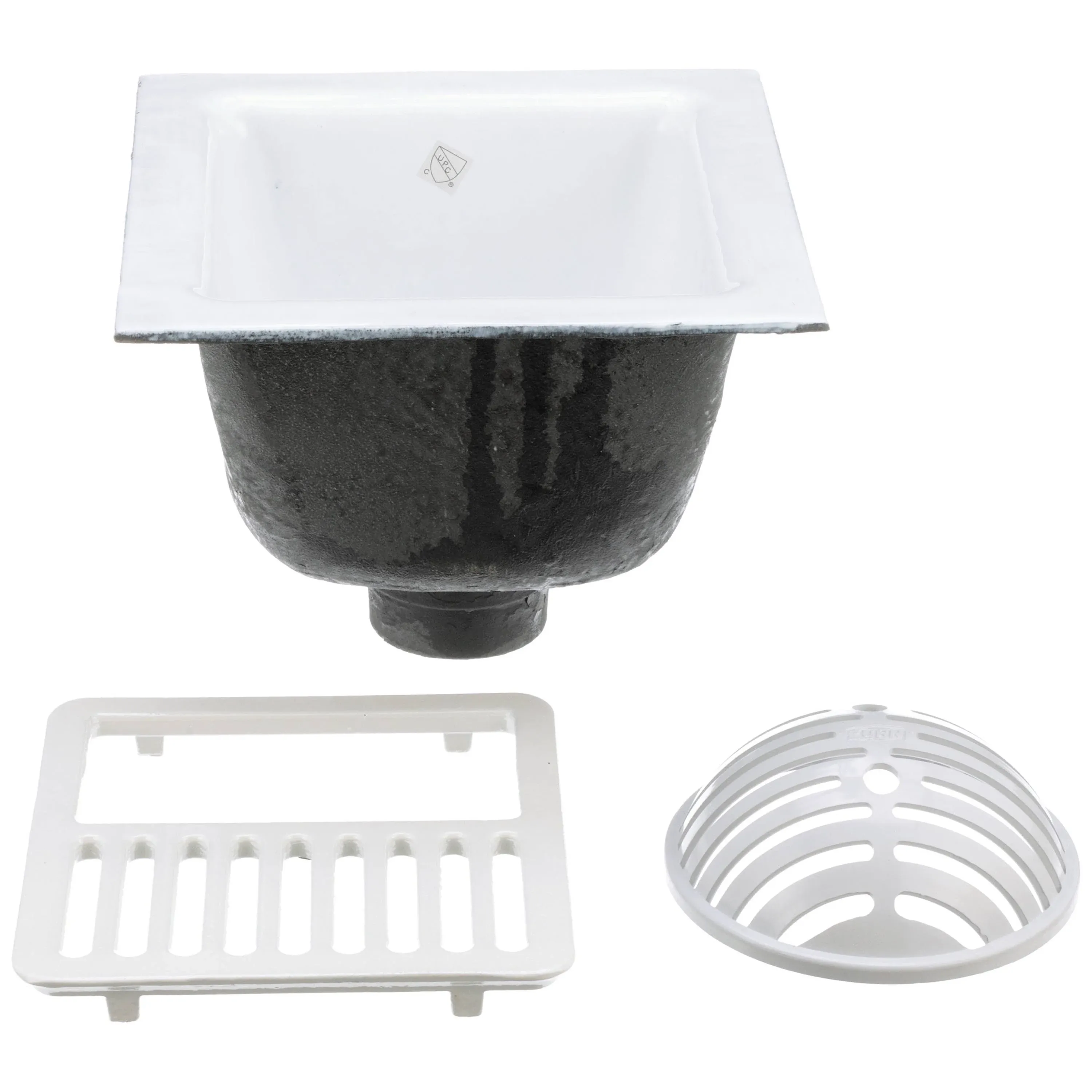 12" X 12" A.R.E. Floor Sink, 6" Sump (1/2 Grate)