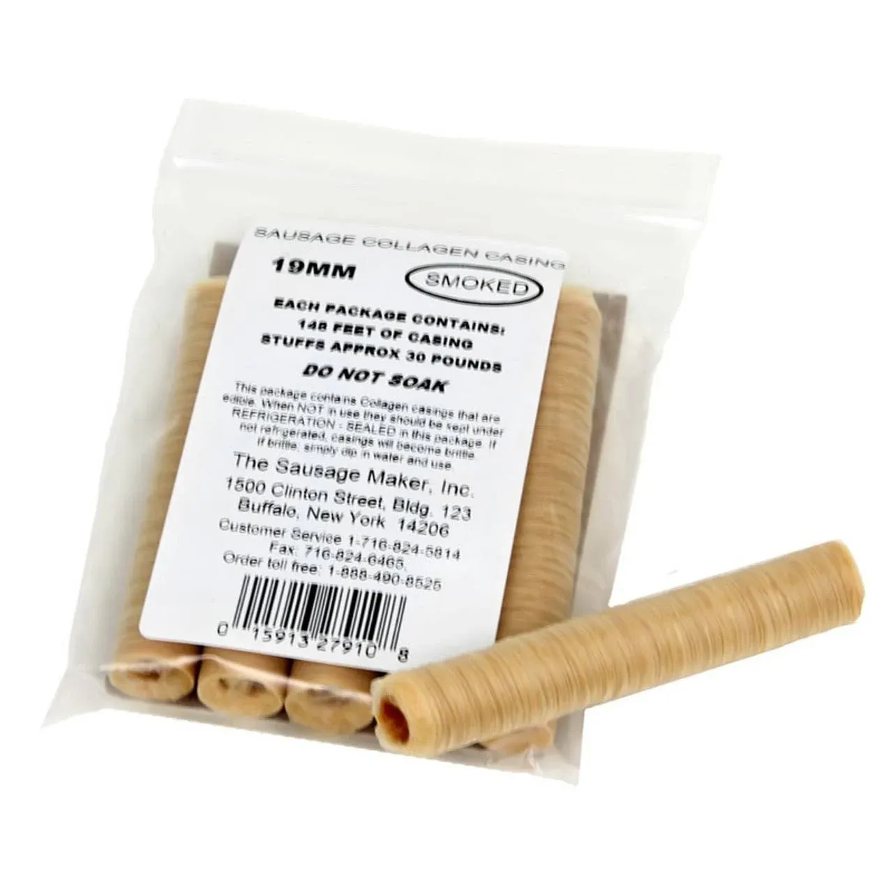 The Sausage Maker Smoked Collagen Casings | 19mm / 0.75"