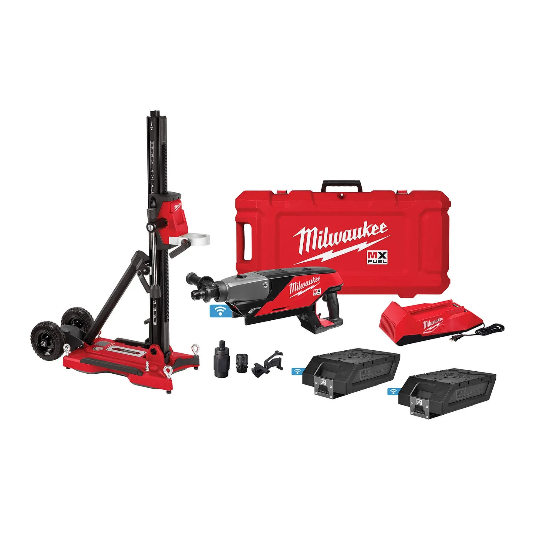 Milwaukee MXF301-2CXS MX FUEL Handheld Core Drill Kit with Stand