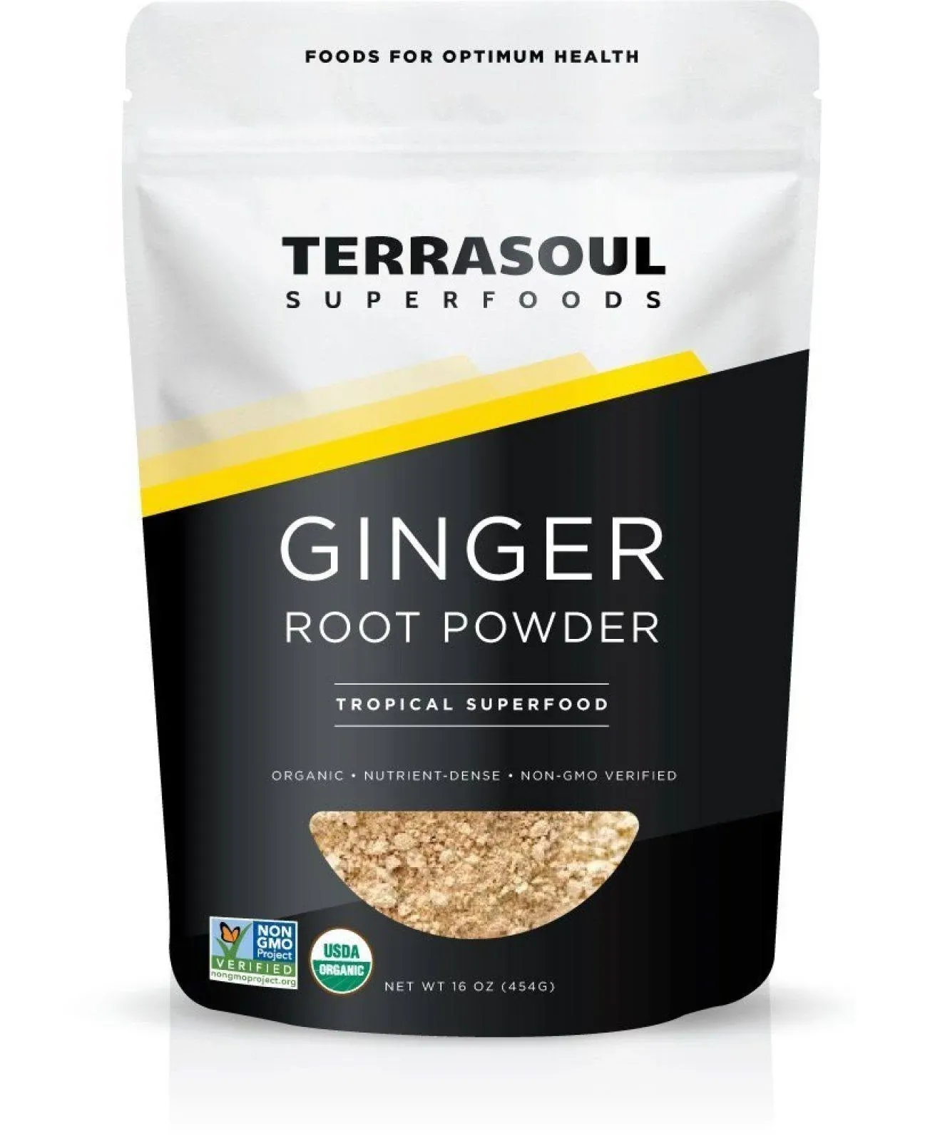 Terrasoul Superfoods Organic Ginger Powder 1 Lb - Lab-Tested | Raw | Potent S...