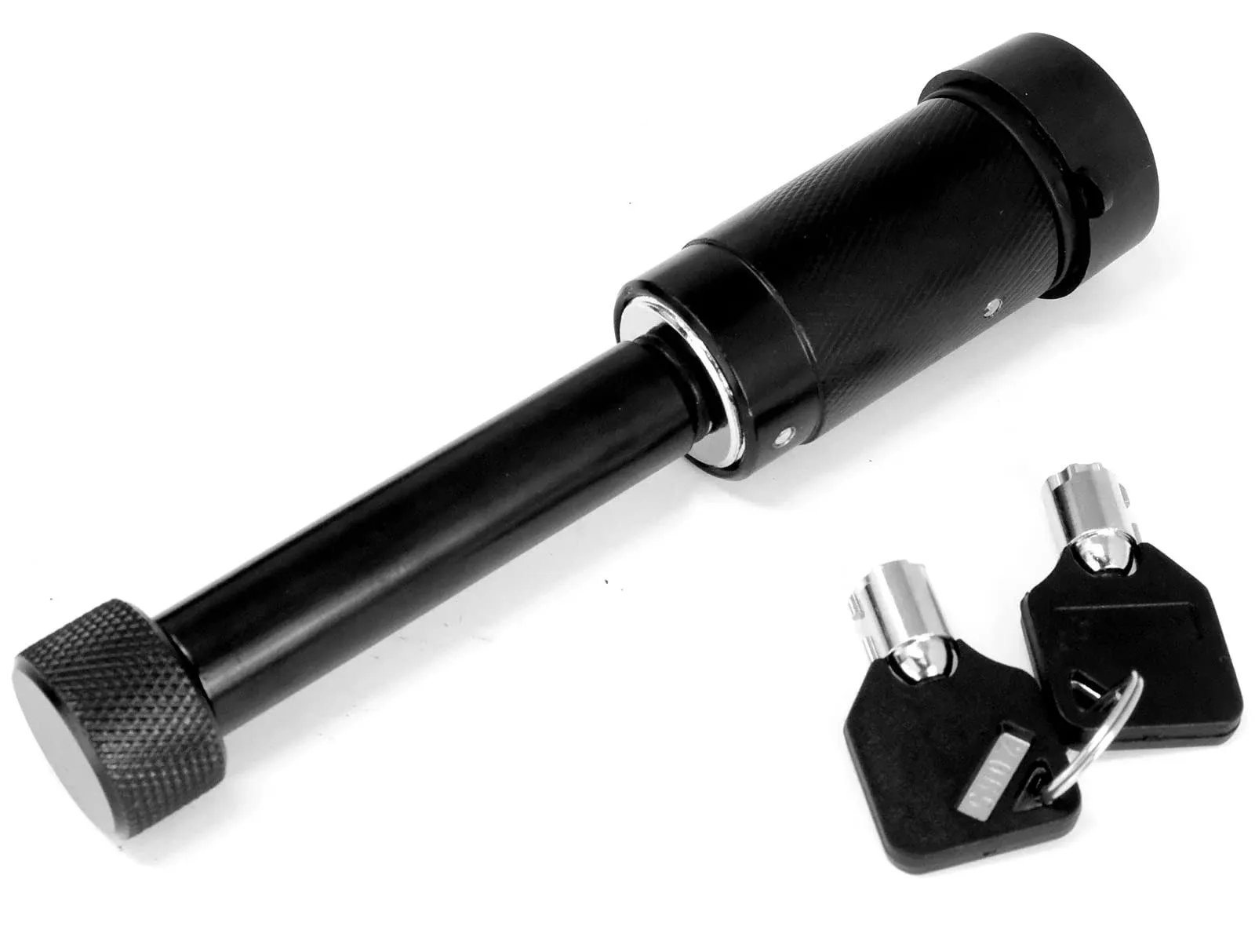 eVerHITCH Hitch Covers Lock Pin Set - 5/8" and 1/2" Black Pins with Locking System Fits 2" Receivers