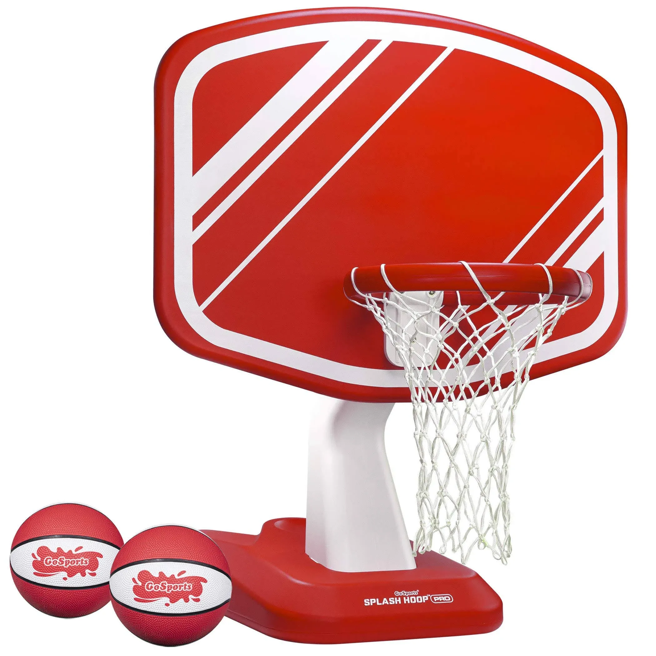 GoSports Splash Hoop Pro Swimming Pool Basketball Game - Red