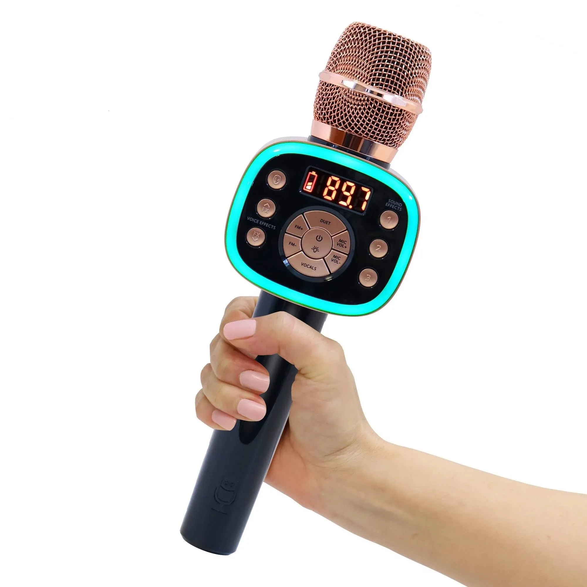 Singing Machine Carpool Karaoke Mic 2.0 - Black/Gold