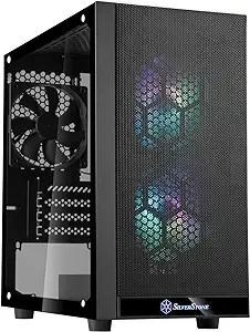 Silverstone SST-PS15B-PRO PS15 Pro Compact Micro-ATX Chassis with Outstanding ...