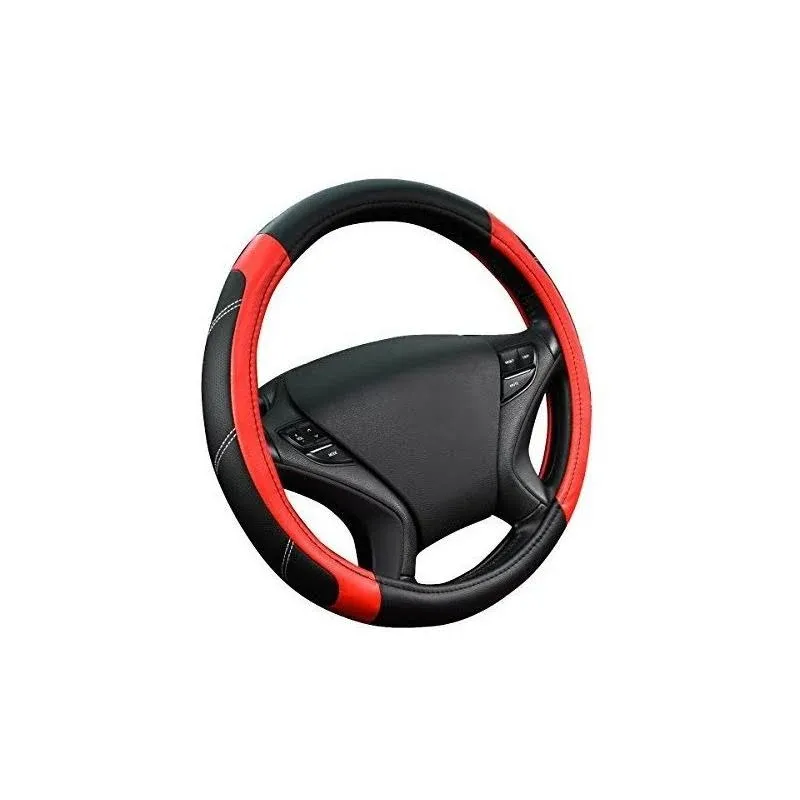 Car Pass Line Rider Leather Universal Steering Wheel Cover Fits for Truck,SUV ...