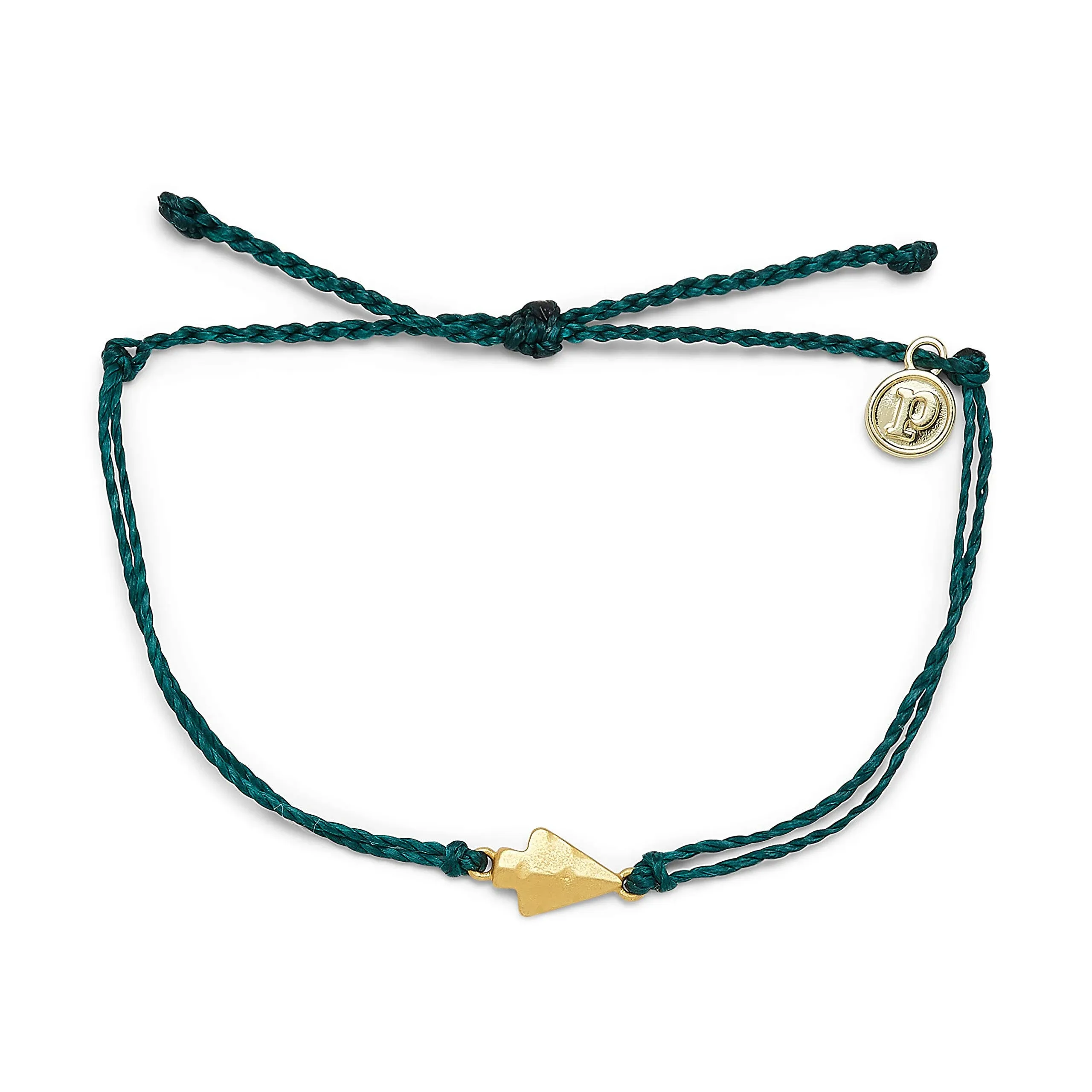 Teal Antique Arrowhead Gold Bracelet