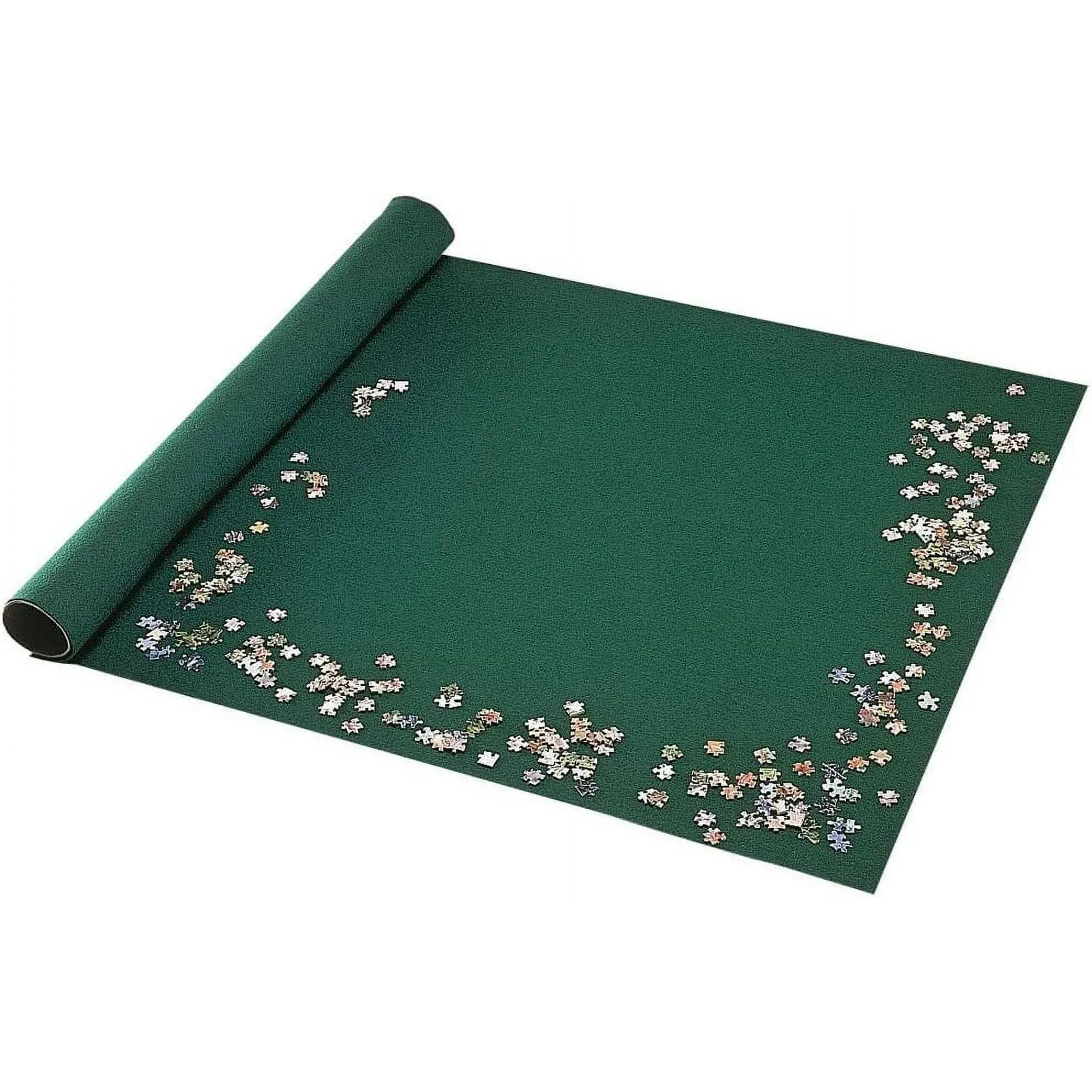 Puzzle Roll Felt Mat System Portable Jigsaw Roll Up Mat Green Felt