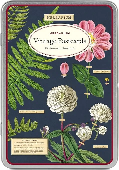 Cavallini &amp; Co. Herbarium Vintage Style Postcard Set