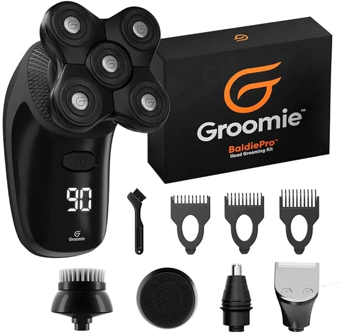 Groomie BaldiePro Electric Head Shaver Kit