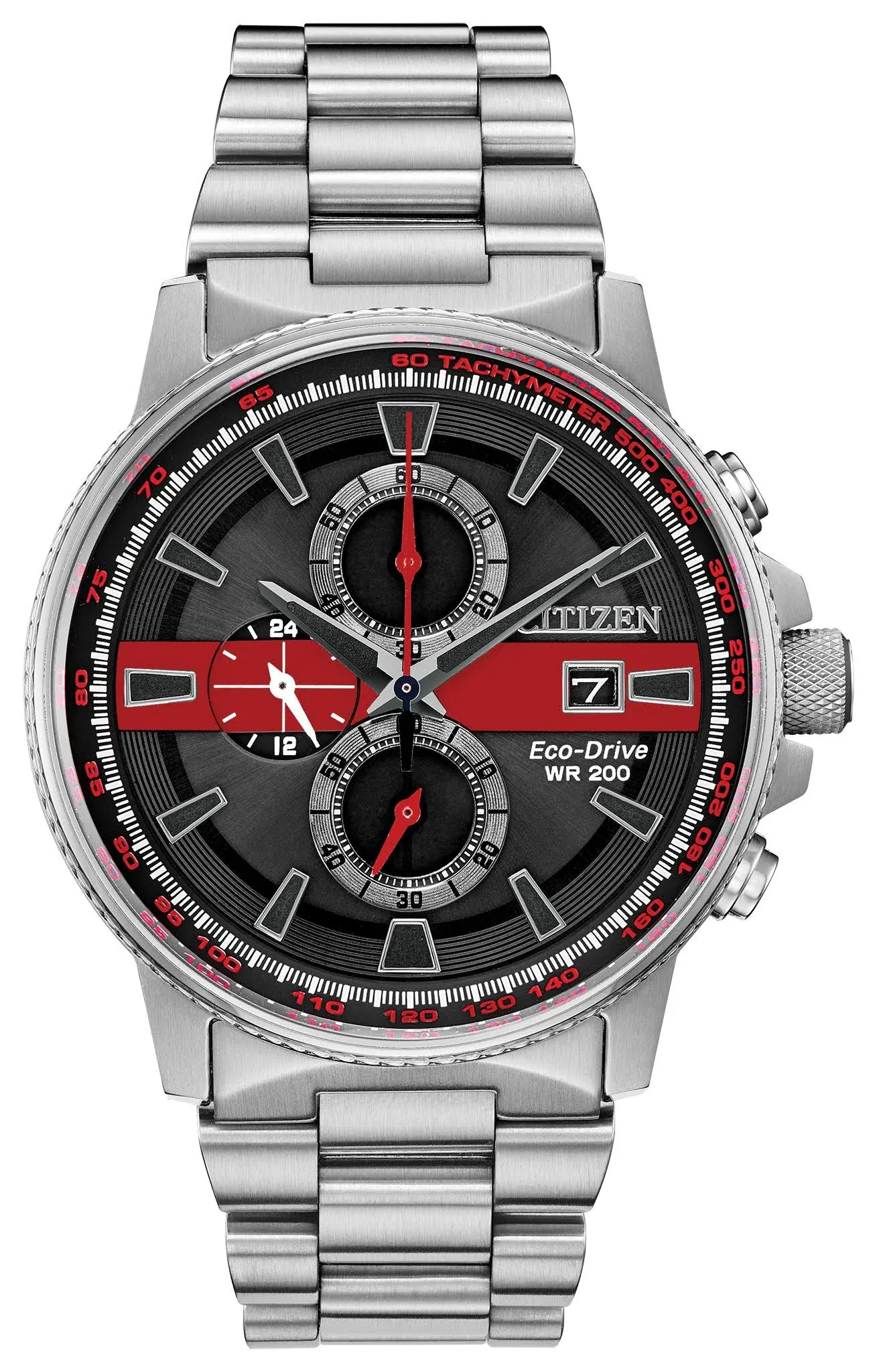 Men&#39;s Thin Red Line Watch For Fire Fighters