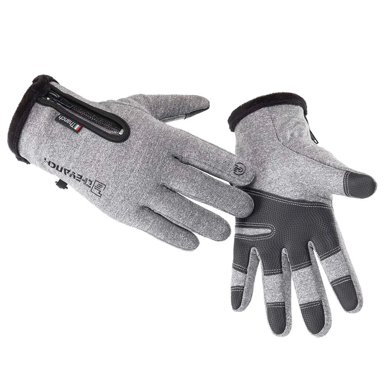 GORELOX Winter Warm Gloves,Touchsc<wbr/>reen Cold Weather Driving Medium, grey 