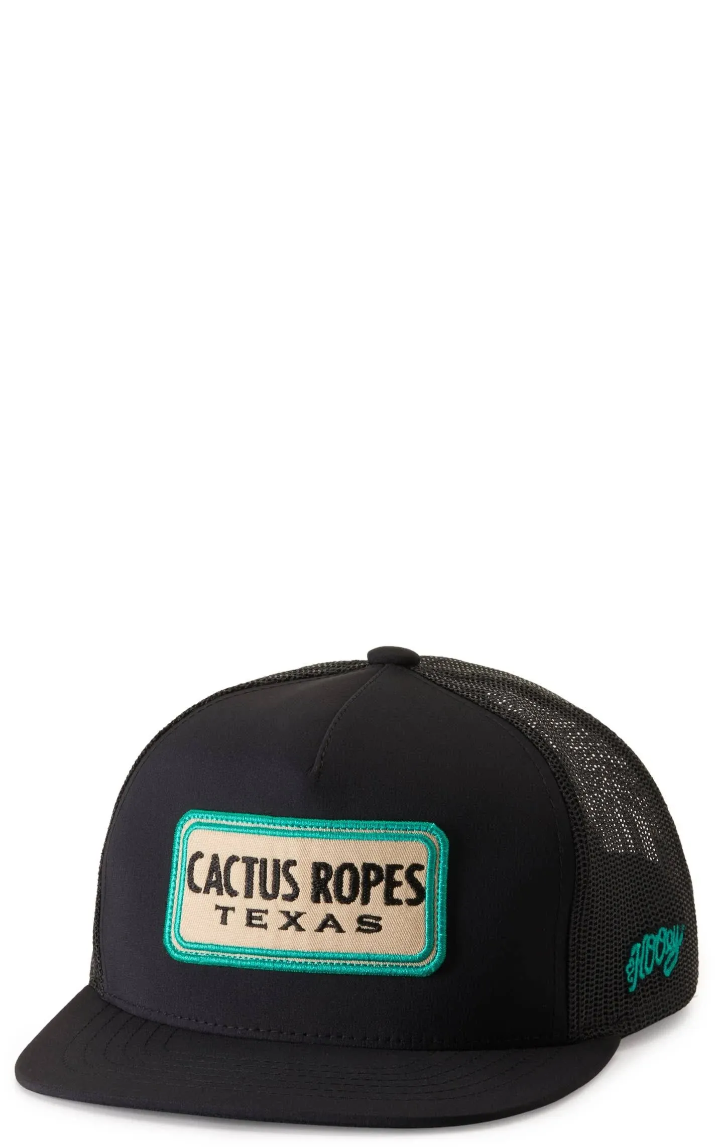 "Hooey® Children's Cactus Ropes 5-panel Black Trucker Hat CR063-Y"