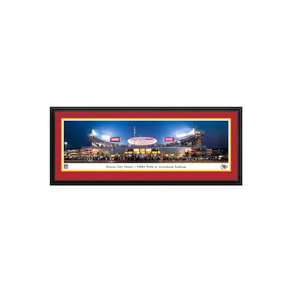 Kansas City Chiefs GEHA Field at Arrowhead Stadium Panoramic Art Print