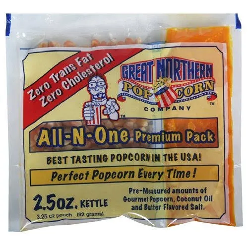 Great Northern Popcorn Case (12) Of 2.5 Ounce Popcorn Portion Packs