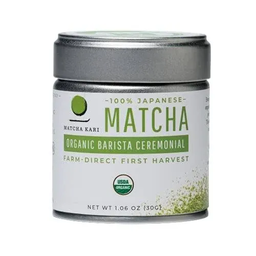 Dr Weil Matcha Kari - Organic Matcha Green Tea Powder - 30 Grams - Japanese Barista Grade Matcha