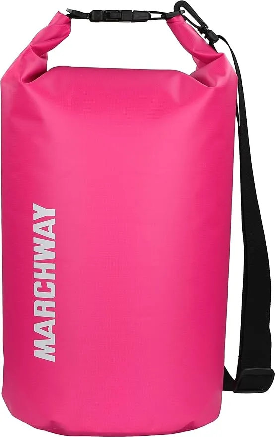 MARCHWAY Floating Waterproof Dry Bag Backpack 5L/10L/20L/30L/40L, Roll Top Sack Keeps Gear Dry for Kayaking, Rafting, Boating, Swimming, Camping, Hiking, Beach, Fishing