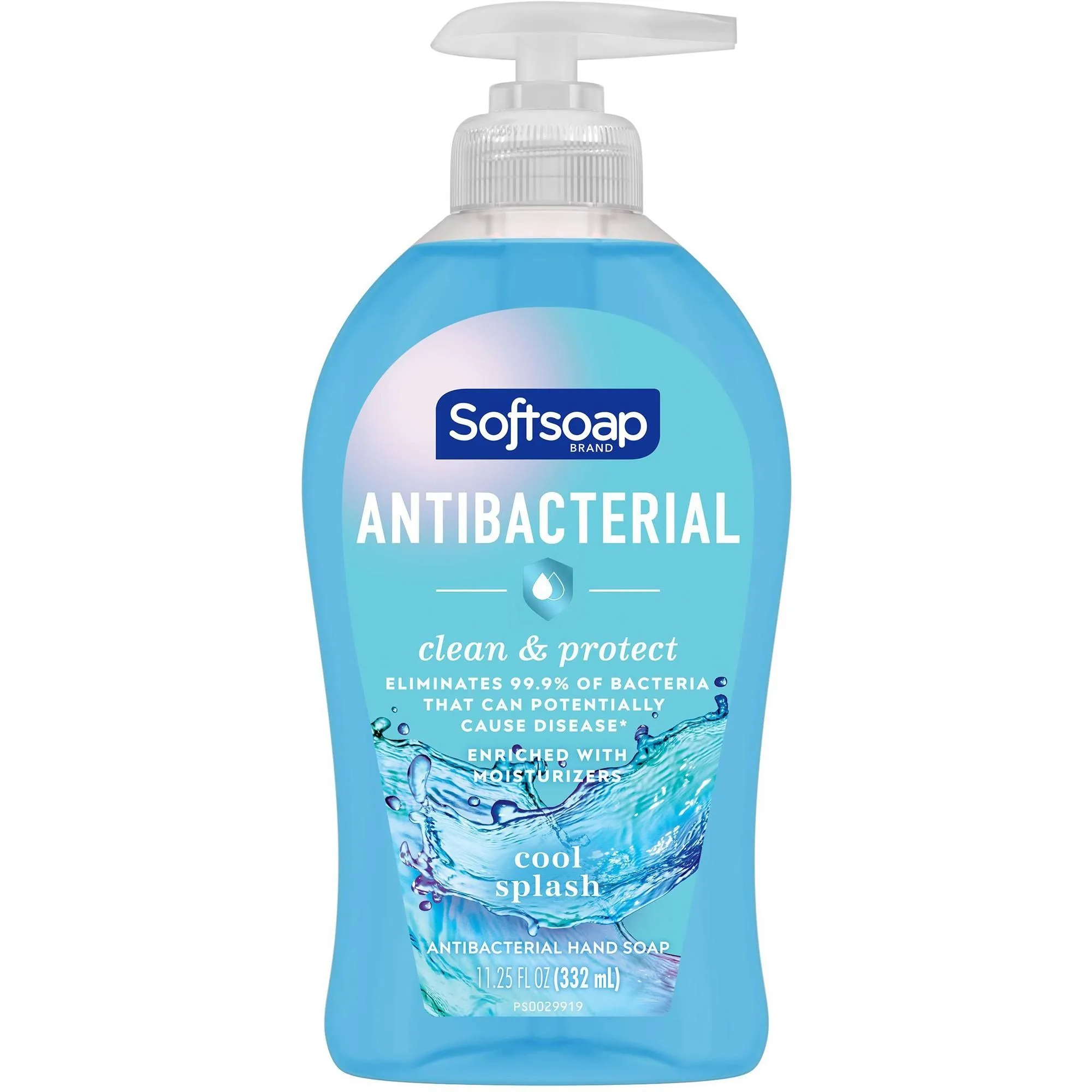 Softsoap Clean & Protect Antibacterial Liquid Hand Soap, Cool Splash Hand Soap, 11.25 Ounce, 6 Pack