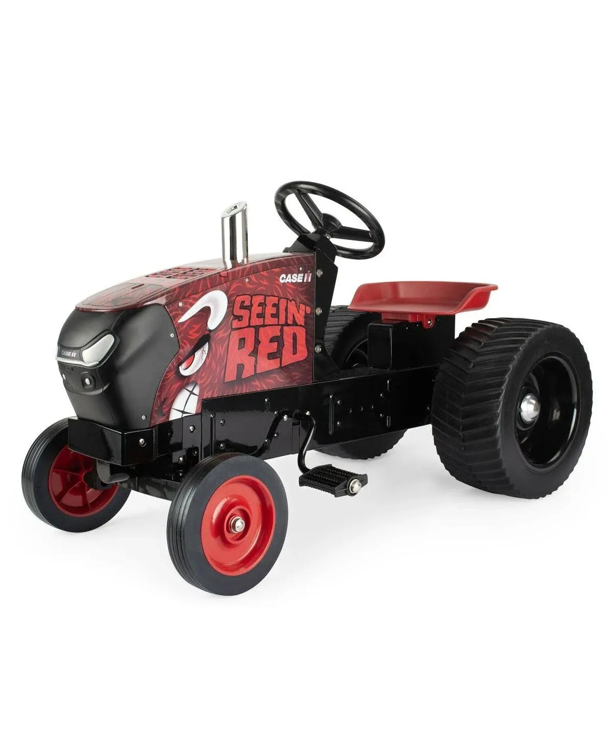 "Kids' Case Ih Magnum See In' Red Pulling Pedal Tractor"